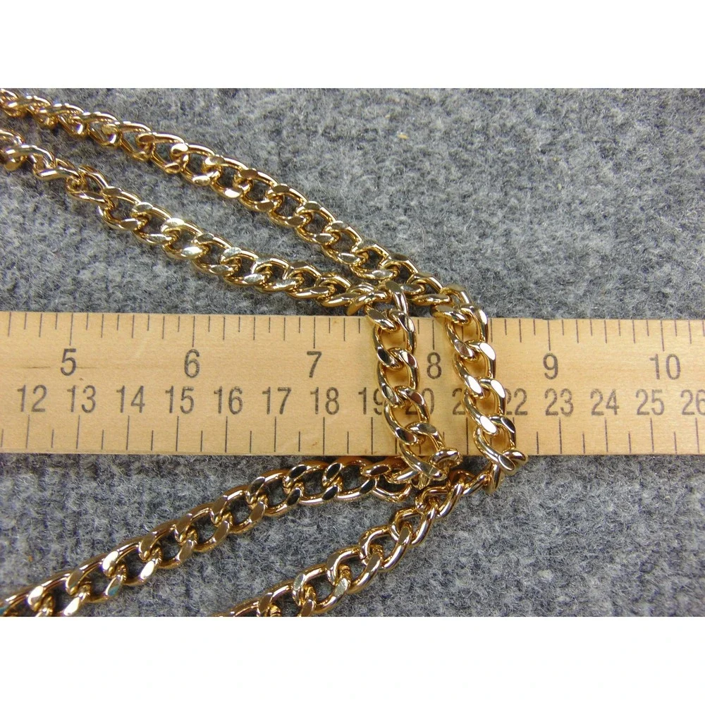 Michael Kors Bedford Black Leather‎ Gold Chain Strap Flap Clutch Crossbody Bag